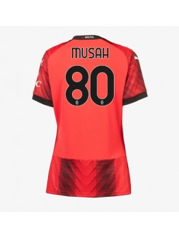 AC Milan Yunus Musah #80 Heimtrikot für Frauen 2023-24 Kurzarm